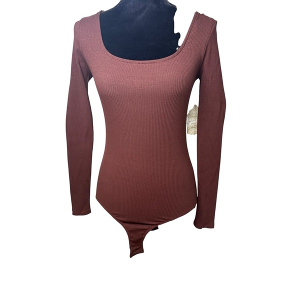 Altar’d State | NWT Long Sleeve Bodysuit in Chestnut | Sz S - Picture 3 of 8